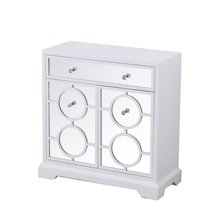 Elegant Furniture & Lighting - Modern 32 in. mirrored cabinet in white - MF81002WH veiw 6