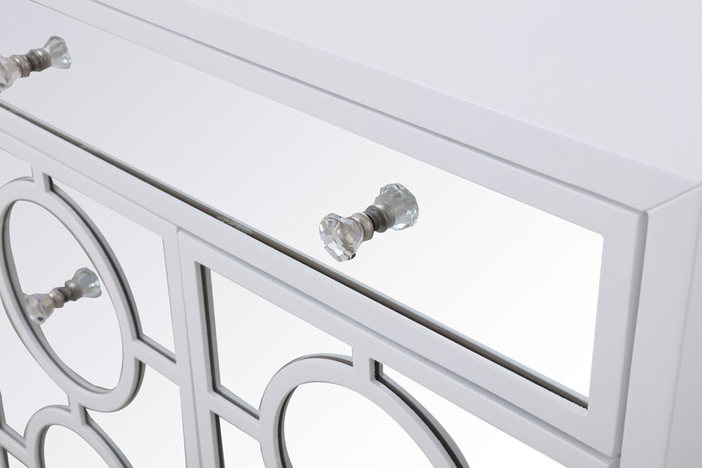 Elegant Furniture & Lighting - Modern 32 in. mirrored cabinet in white - MF81002WH veiw 8