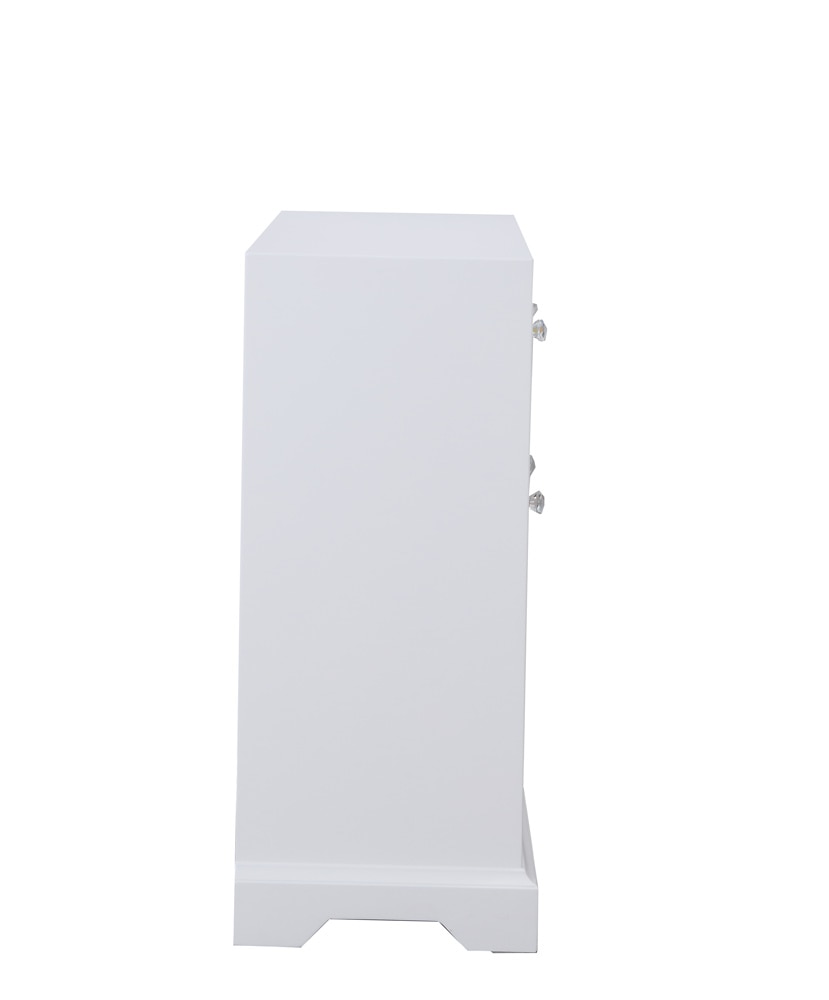 Elegant Furniture & Lighting - Modern 32 in. mirrored cabinet in white - MF81002WH veiw 9