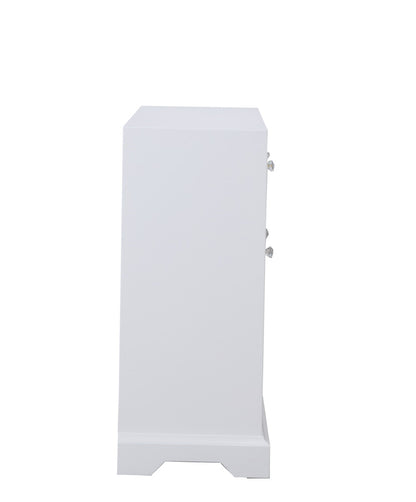 Elegant Furniture & Lighting - Modern 32 in. mirrored cabinet in white - MF81002WH veiw 9