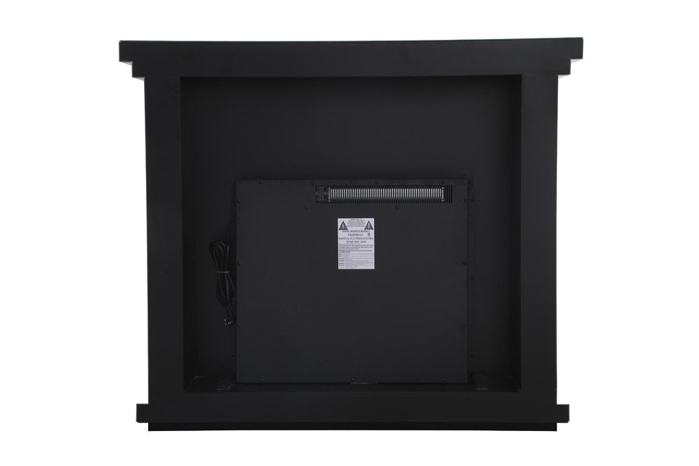 Elegant Furniture & Lighting - Modern 47.5 in. Crystal mirrored mantle with crystal insert fireplace - MF9901-F2 veiw 4