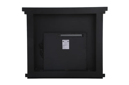 Elegant Furniture & Lighting - Modern 47.5 in. Crystal mirrored mantle with wood log insert fireplace - MF9901-F1 veiw 4