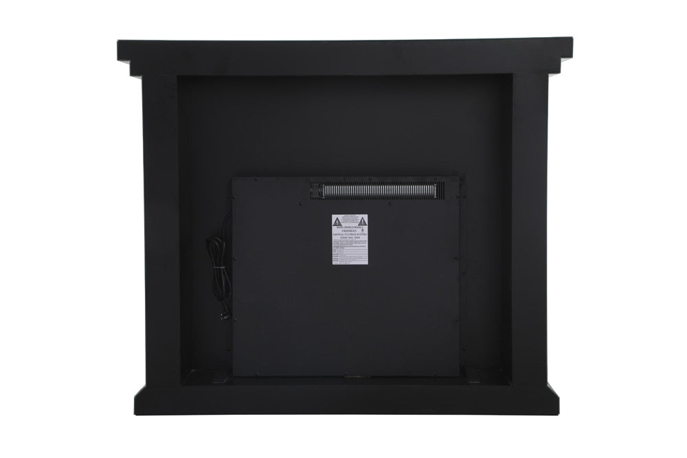 Elegant Furniture & Lighting - Modern 47.5 in. Crystal mirrored mantle with wood log insert fireplace - MF9902-F1 veiw 5