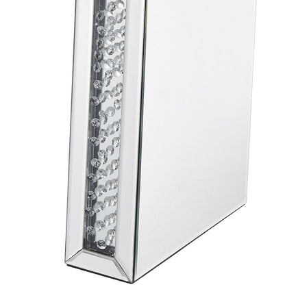 Elegant Furniture & Lighting - Modern 47 inch Rectangle Crystal Vanity Table in Clear Mirror Finish - MF91017 veiw 7