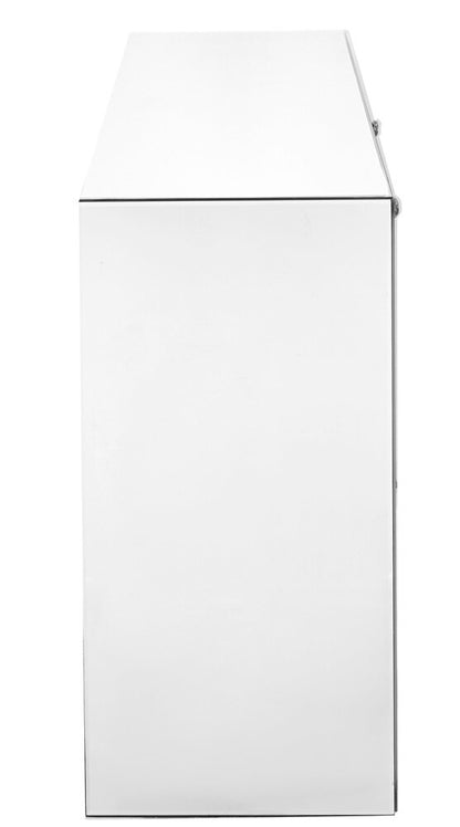 Elegant Furniture & Lighting - Modern 47 inch Rectangle Crystal Vanity Table in Clear Mirror Finish - MF91017 veiw 8