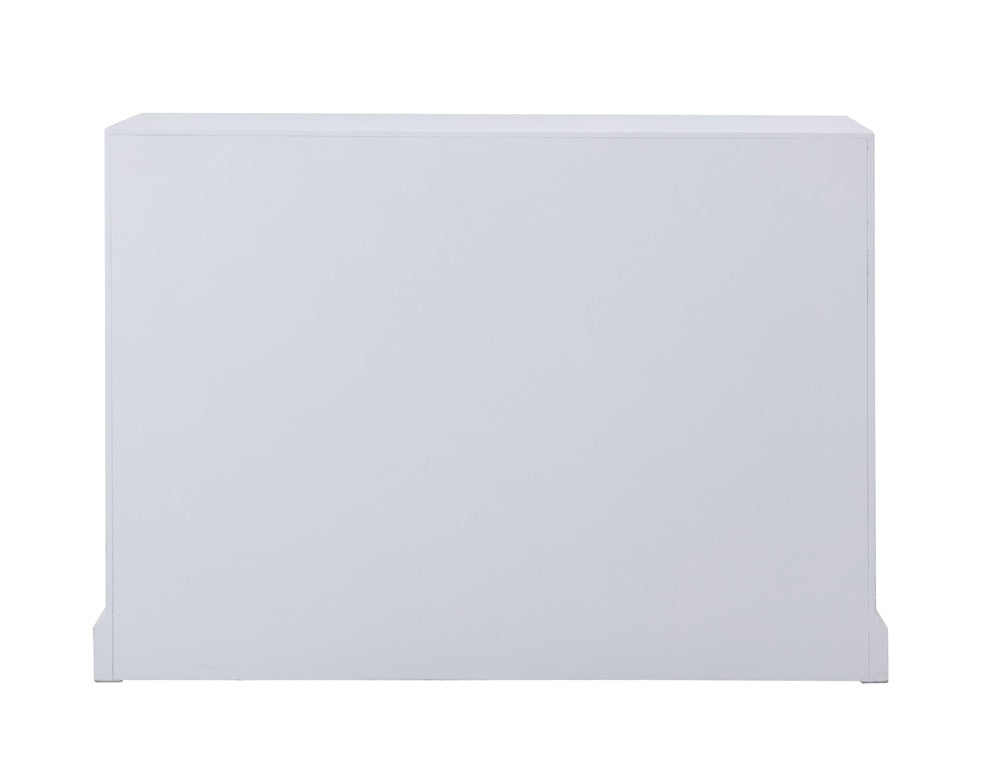 Elegant Furniture & Lighting - Modern 48 in. mirrored six drawer cabinet in white - MF81017WH veiw 10
