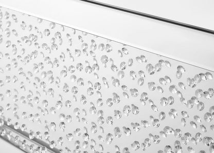 Elegant Furniture & Lighting - Modern 48 inch Rectangle Crystal Coffee Table In Clear Mirror Finish - MF91003 veiw 6