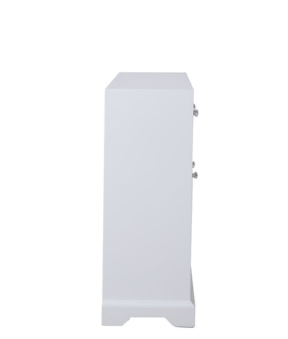 Elegant Furniture & Lighting - Modern 60 in. mirrored credenza in white - MF81001WH veiw 9