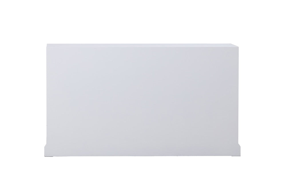 Elegant Furniture & Lighting - Modern 60 in. mirrored six drawer cabinet in white - MF81036WH veiw 10