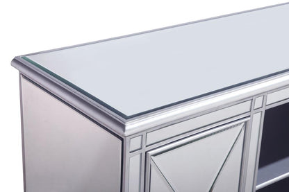 Elegant Furniture & Lighting - Modern 60 in. mirrored TV stand in antique silver - MF601S veiw 9