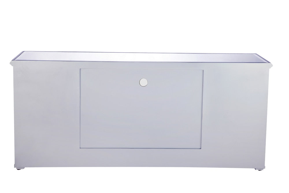 Elegant Furniture & Lighting - Modern 60 in. mirrored TV stand in antique silver - MF601S veiw 10