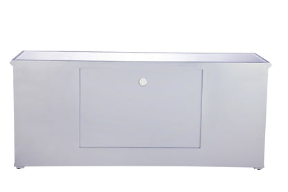 Elegant Furniture & Lighting - Modern 60 in. mirrored TV stand in antique silver - MF601S veiw 10