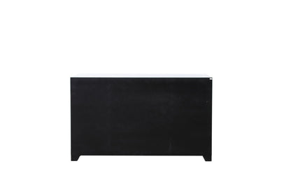 Elegant Furniture & Lighting - Modern 60 in silver crystal mirrored credenza - MF92058 veiw 4