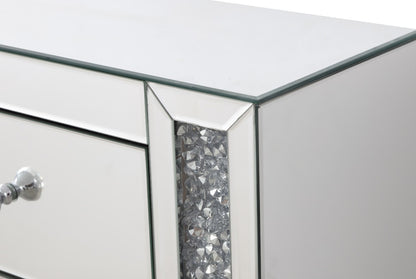 Elegant Furniture & Lighting - Modern 60 in silver crystal mirrored credenza - MF92058 veiw 12