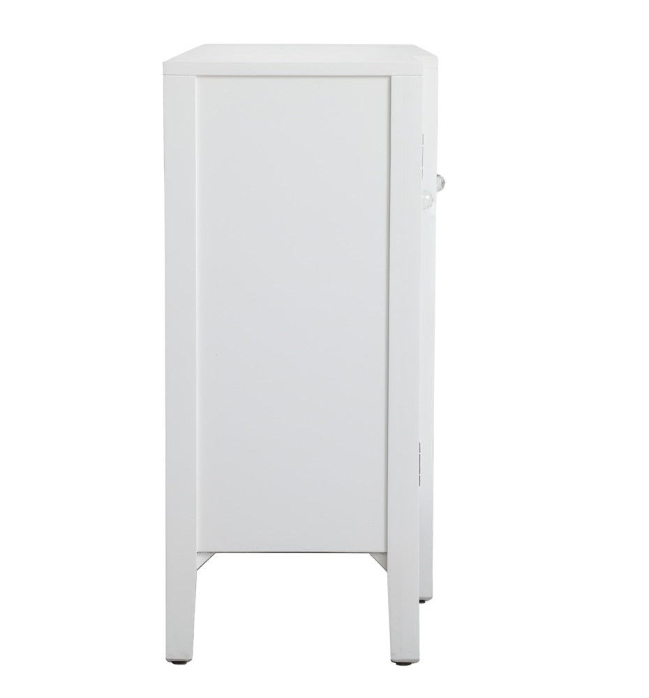 Elegant Furniture & Lighting - Modern 60 inch mirrored credenza in White - MF82001WH veiw 11