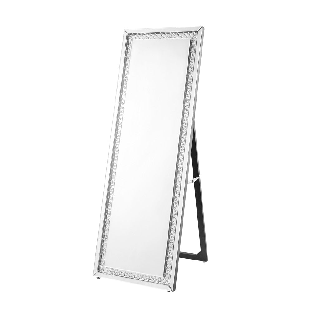 Elegant Furniture & Lighting - Modern Sparkle 22 in. Contemporary Standing Full length Mirror in Clear - MR9123 veiw 1
