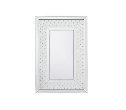 Elegant Furniture & Lighting - Modern Sparkle 24 in. Contemporary Crystal Rectangle Mirror in Clear - MR9101 view 2