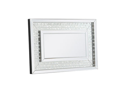 Elegant Furniture & Lighting - Modern Sparkle 24 in. Contemporary Crystal Rectangle Mirror in Clear - MR9101 view  5