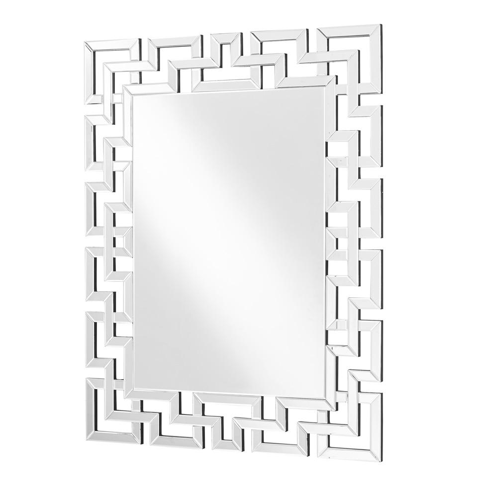 Elegant Furniture & Lighting - Modern Sparkle 37.5 in. Contemporary Rectangle Mirror in Clear - MR9152 veiw 1