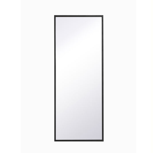 Elegant Furniture & Lighting - Monet Metal frame rectangle mirror 14 inch in Black - MR41436BK veiw 1