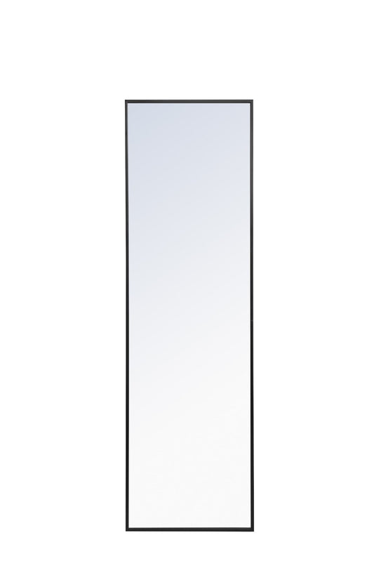 Elegant Furniture & Lighting - Monet Metal frame Rectangle Mirror 18 inch Black - MR4081BK veiw 1