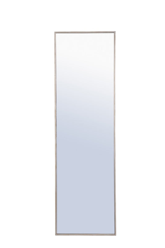 Elegant Furniture & Lighting - Monet Metal frame Rectangle Mirror 18 inch Silver - MR4083S veiw 1
