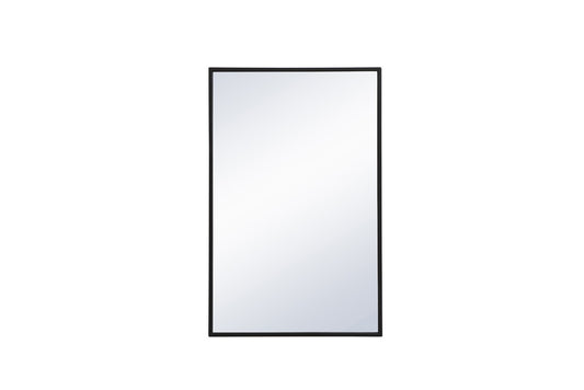 Elegant Furniture & Lighting - Monet Metal frame rectangle mirror 18x28 inch in black - MR41828BK veiw 1