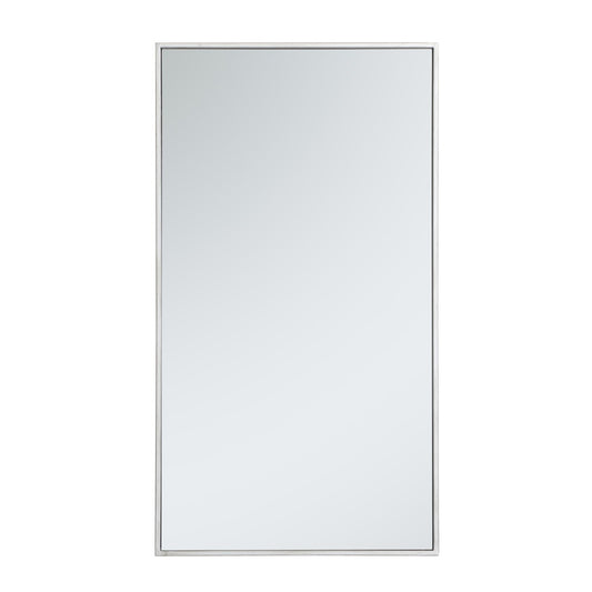 Elegant Furniture & Lighting - Monet Metal frame rectangle mirror 20 inch in silver - MR42036S veiw 1