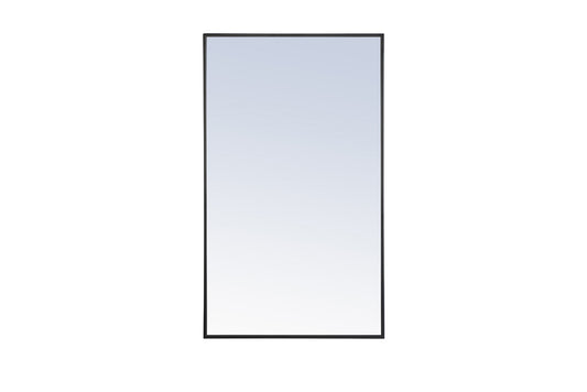 Elegant Furniture & Lighting - Monet Metal frame Rectangle Mirror 24 inch Black - MR4074BK veiw 1