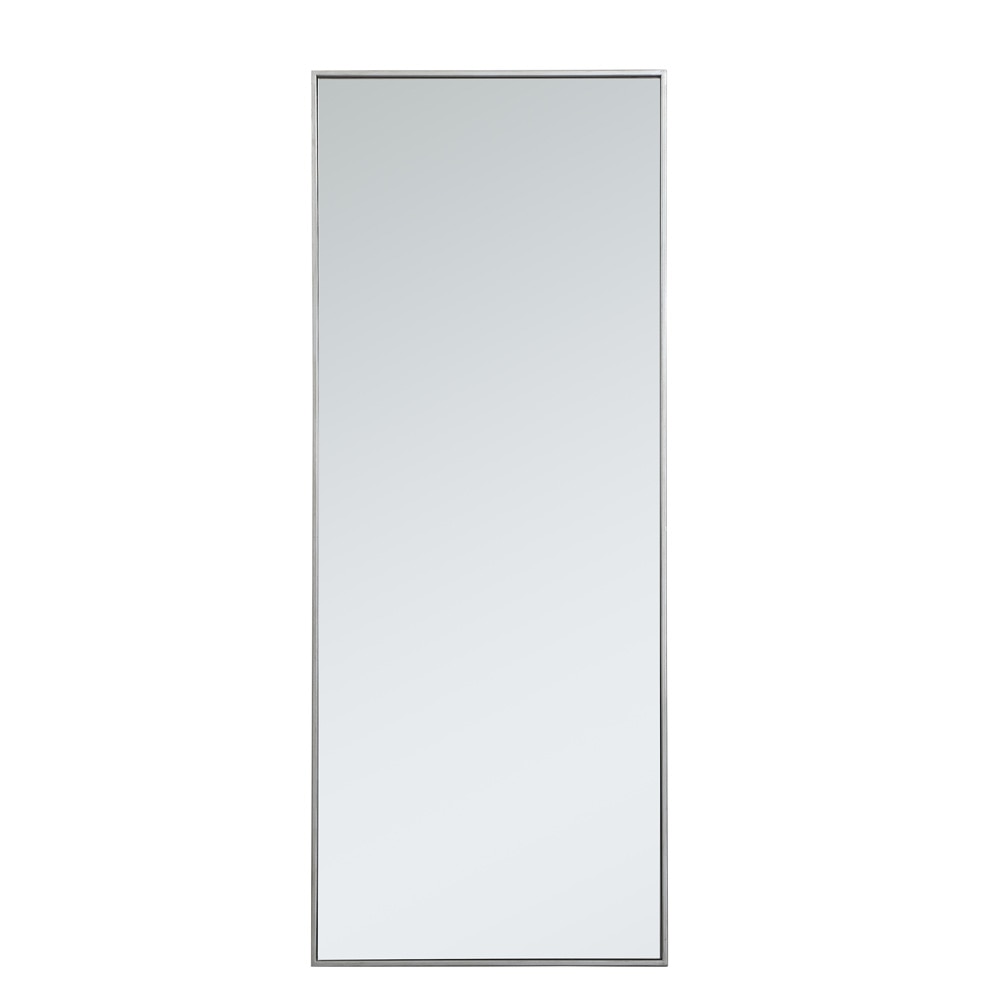 Elegant Furniture & Lighting - Monet Metal frame rectangle mirror 24 inch in silver - MR42460S veiw 1