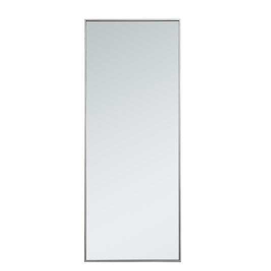 Elegant Furniture & Lighting - Monet Metal frame rectangle mirror 24 inch in silver - MR42460S veiw 1