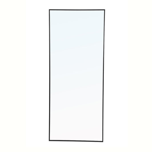 Elegant Furniture & Lighting - Monet Metal frame Rectangle Mirror 30 inch Black - MR4084BK veiw 1