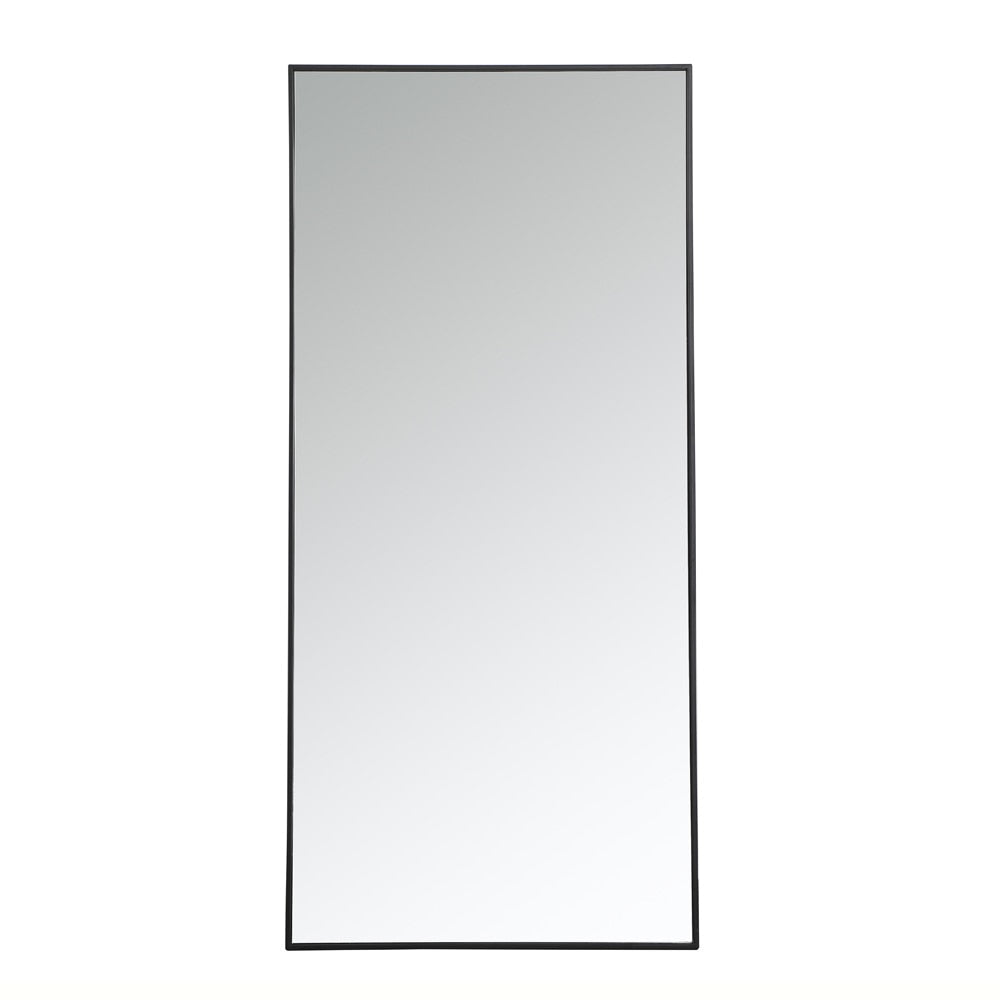 Elegant Furniture & Lighting - Monet Metal frame rectangle mirror 30 inch in Black - MR43060BK veiw 1