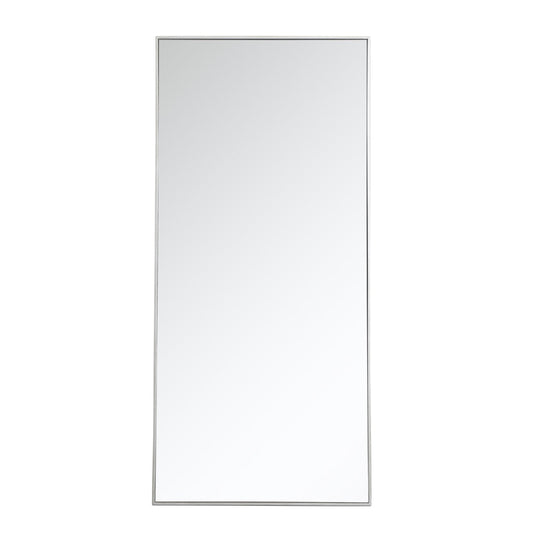Elegant Furniture & Lighting - Monet Metal frame rectangle mirror 30 inch in silver - MR43060S veiw 1