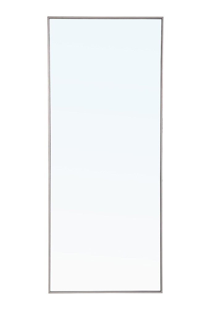 Elegant Furniture & Lighting - Monet Metal frame Rectangle Mirror 30 inch Silver - MR4086S veiw 1