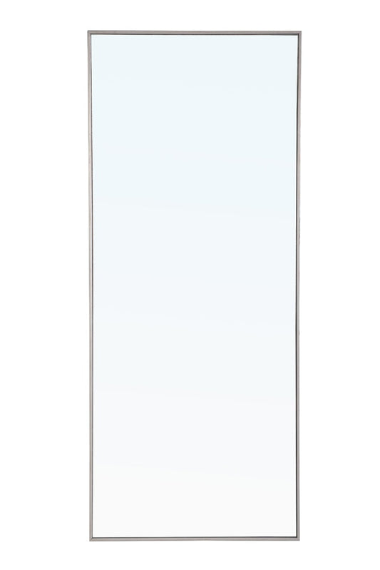 Elegant Furniture & Lighting - Monet Metal frame Rectangle Mirror 30 inch Silver - MR4086S veiw 1