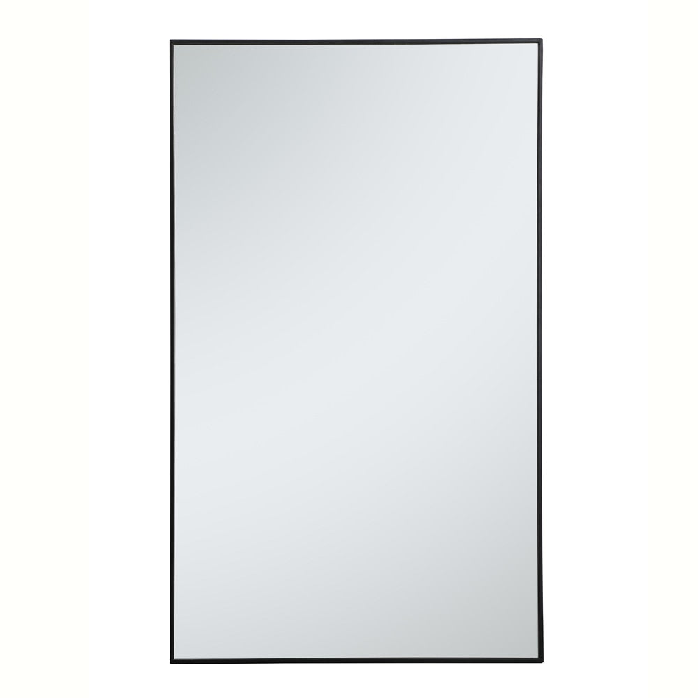 Elegant Furniture & Lighting - Monet Metal frame rectangle mirror 36 inch in Black - MR43660BK veiw 1