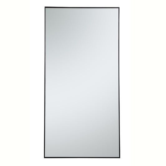 Elegant Furniture & Lighting - Monet Metal frame rectangle mirror 36 inch in Black - MR43672BK veiw 1