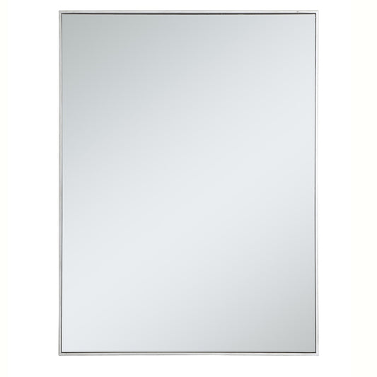 Elegant Furniture & Lighting - Monet Metal frame rectangle mirror 36 inch in silver - MR43648S veiw 1