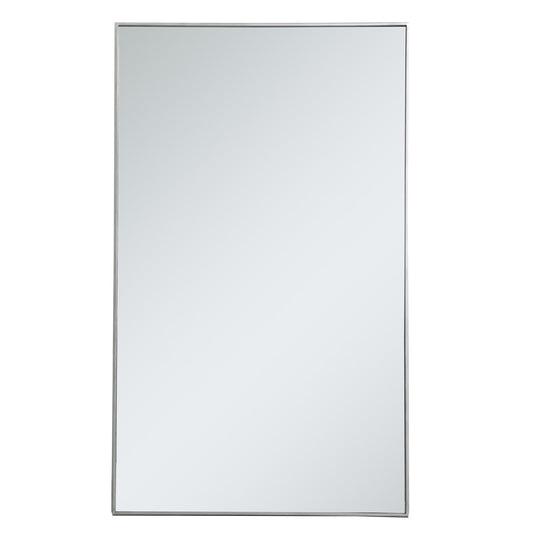 Elegant Furniture & Lighting - Monet Metal frame rectangle mirror 36 inch in silver - MR43660S veiw 1