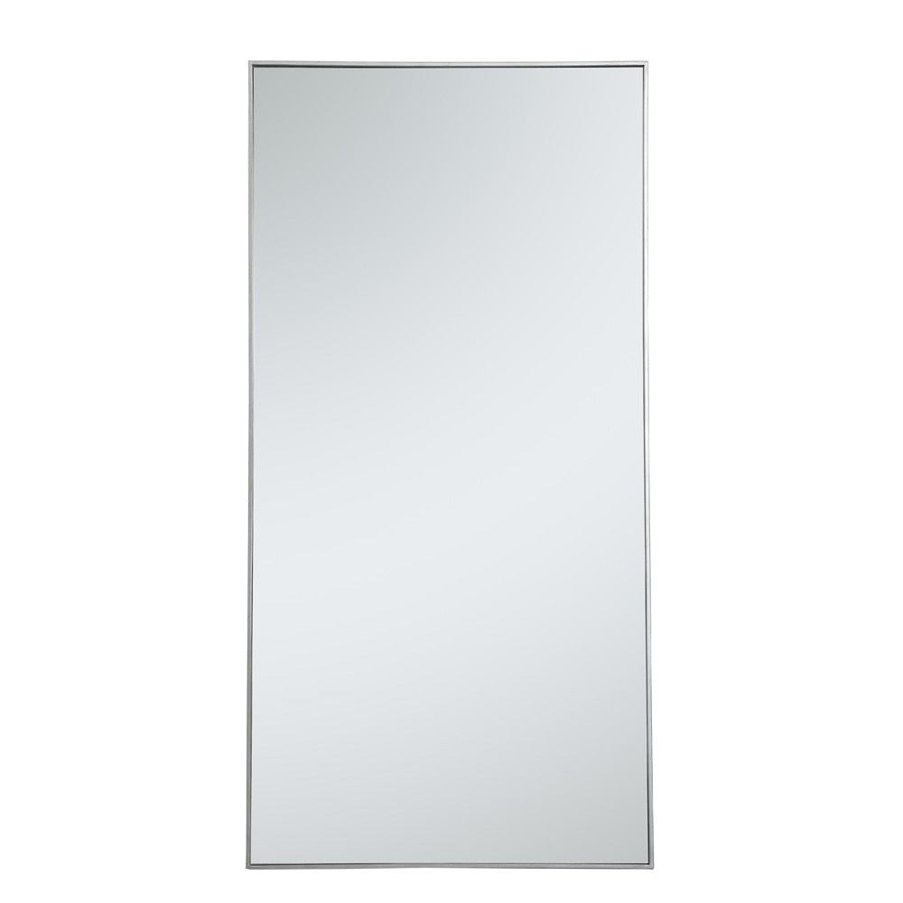 Elegant Furniture & Lighting - Monet Metal frame rectangle mirror 36 inch in silver - MR43672S veiw 1