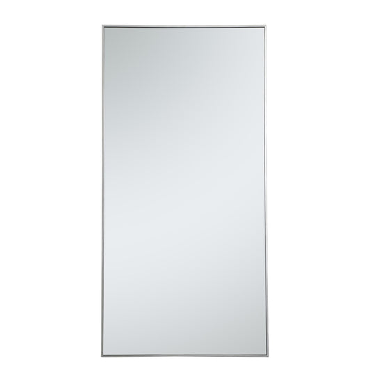 Elegant Furniture & Lighting - Monet Metal frame rectangle mirror 36 inch in silver - MR43672S veiw 1