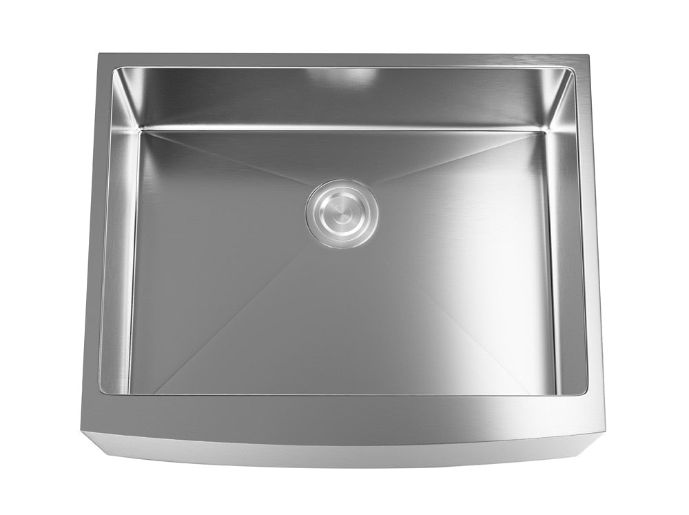 Elegant Furniture & Lighting - Montgomery Stainless Steel farmhouse kitchen sink L27 x W22 x H10in - SK30127 veiw 8