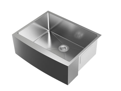 Elegant Furniture & Lighting - Montgomery Stainless Steel farmhouse kitchen sink L27 x W22 x H10in - SK30127 veiw 9