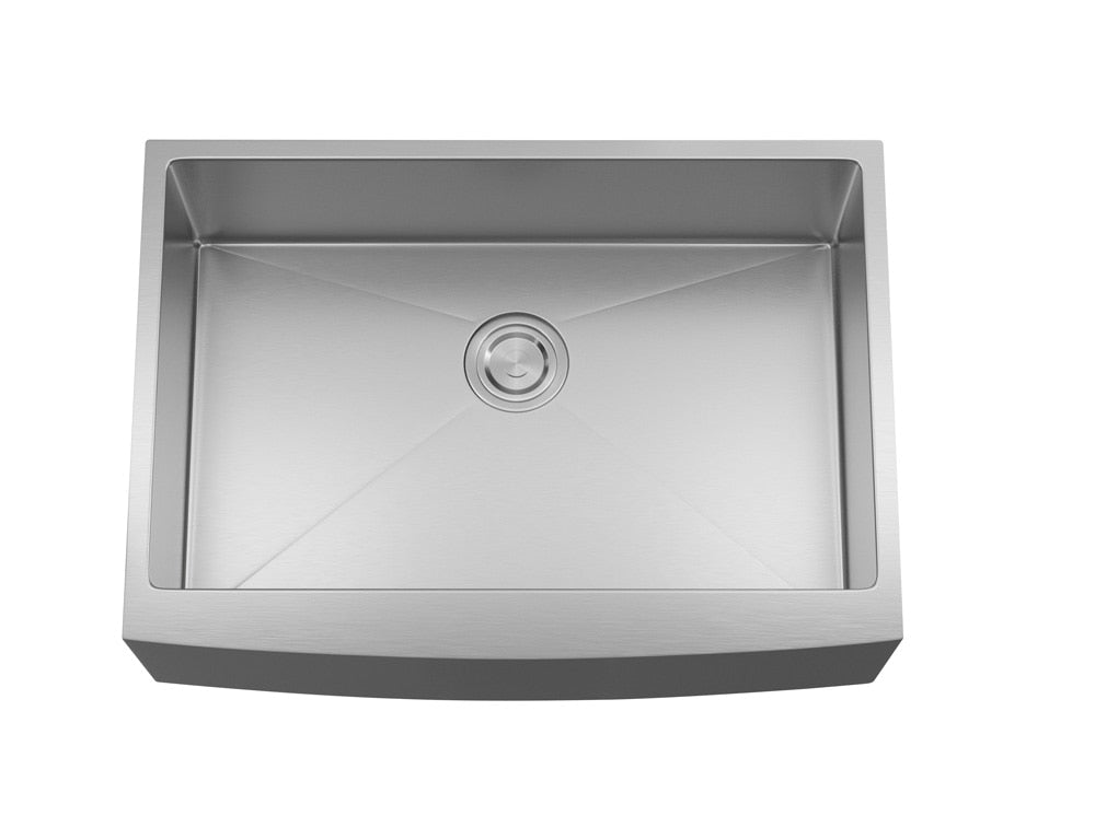 Elegant Furniture & Lighting - Montgomery Stainless Steel farmhouse kitchen sink L30 x W21 x H10in - SK30130 veiw 7