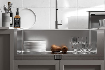 Elegant Furniture & Lighting - Montgomery Stainless Steel farmhouse kitchen sink L33 x W21 x H10in - SK30133 veiw 6