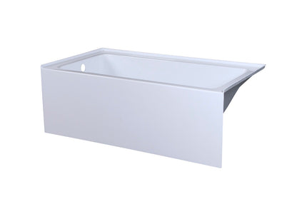 Elegant Furniture & Lighting - Niklaus Alcove soaking bathtub 32x60 inch left drain in glossy white - BT202-L3260GW veiw 8