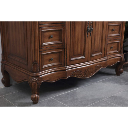 Elegant Furniture & Lighting - Oakland 48 in. Single Bathroom Vanity set in teak - VF38848TK