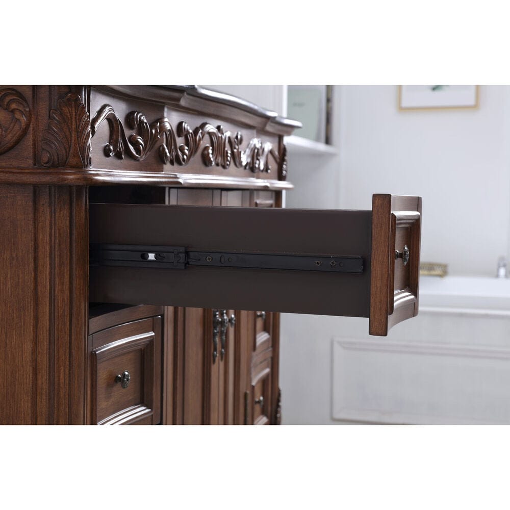 Elegant Furniture & Lighting - Oakland 48 in. Single Bathroom Vanity set in teak - VF38848TK