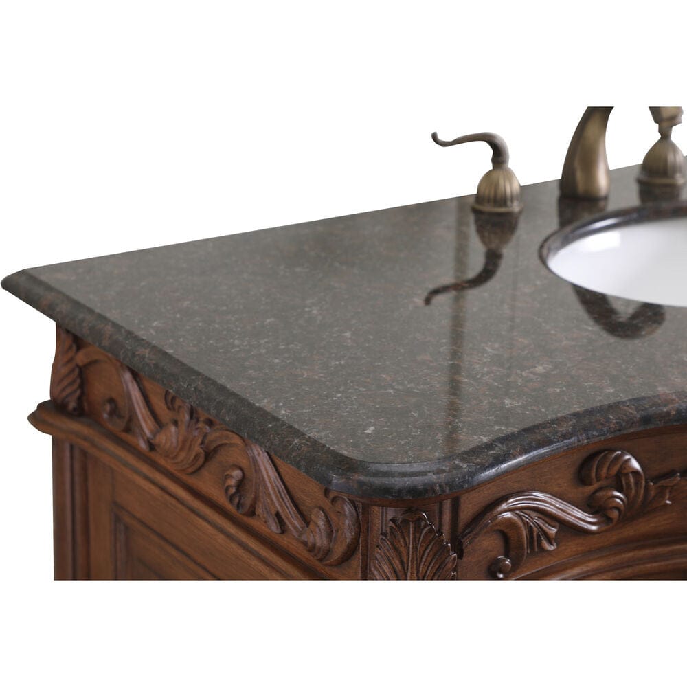 Elegant Furniture & Lighting - Oakland 48 in. Single Bathroom Vanity set in teak - VF38848TK